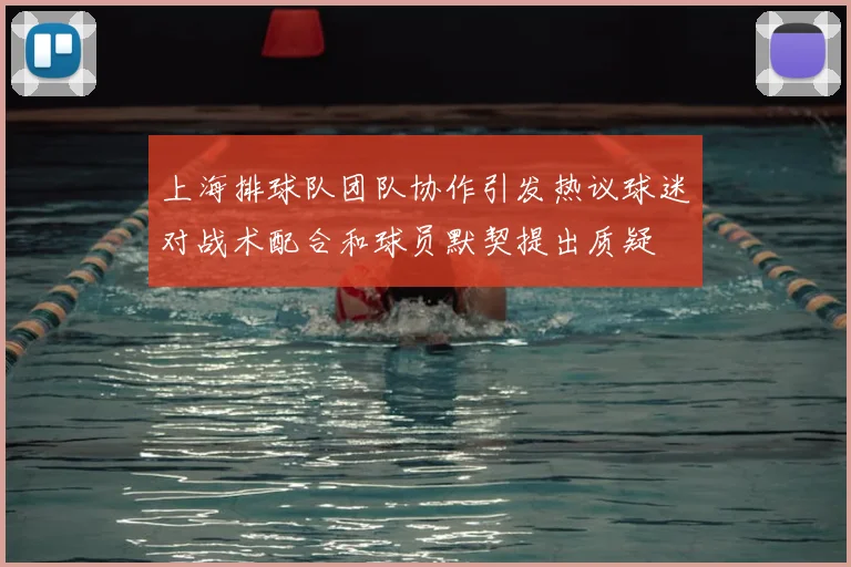 上海排球队团队协作引发热议球迷对战术配合和球员默契提出质疑