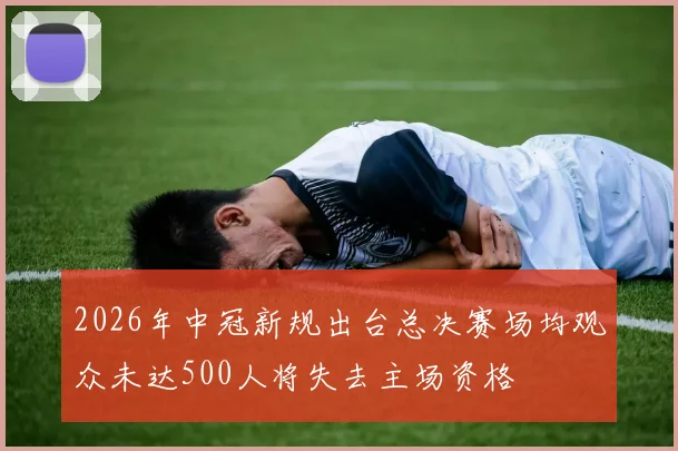 2026年中冠新规出台总决赛场均观众未达500人将失去主场资格