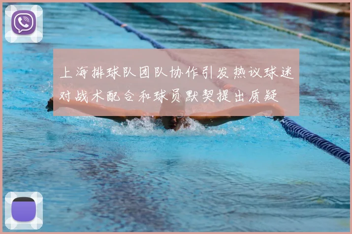 上海排球队团队协作引发热议球迷对战术配合和球员默契提出质疑