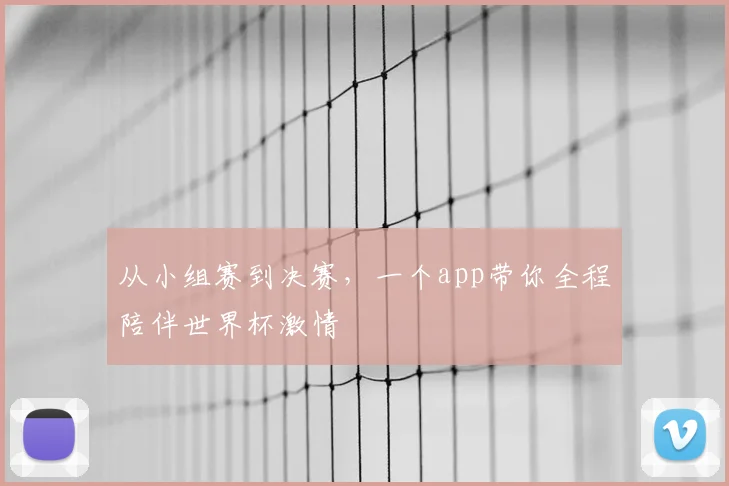 从小组赛到决赛，一个app带你全程陪伴世界杯激情